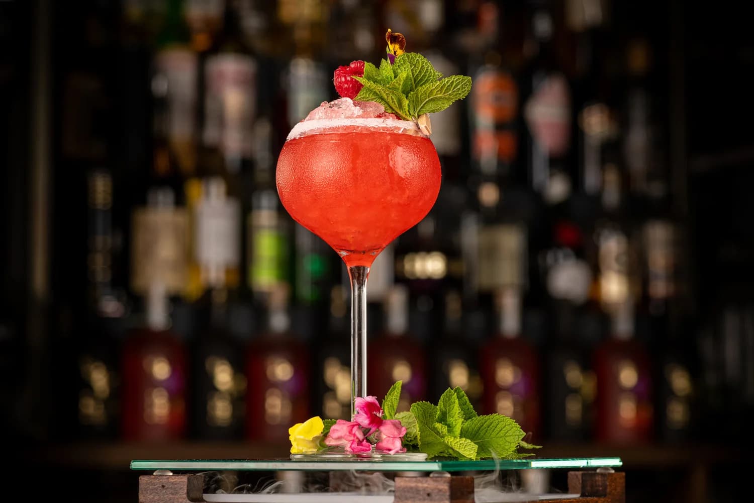 Studio beverage photography highlighting glass and liquid