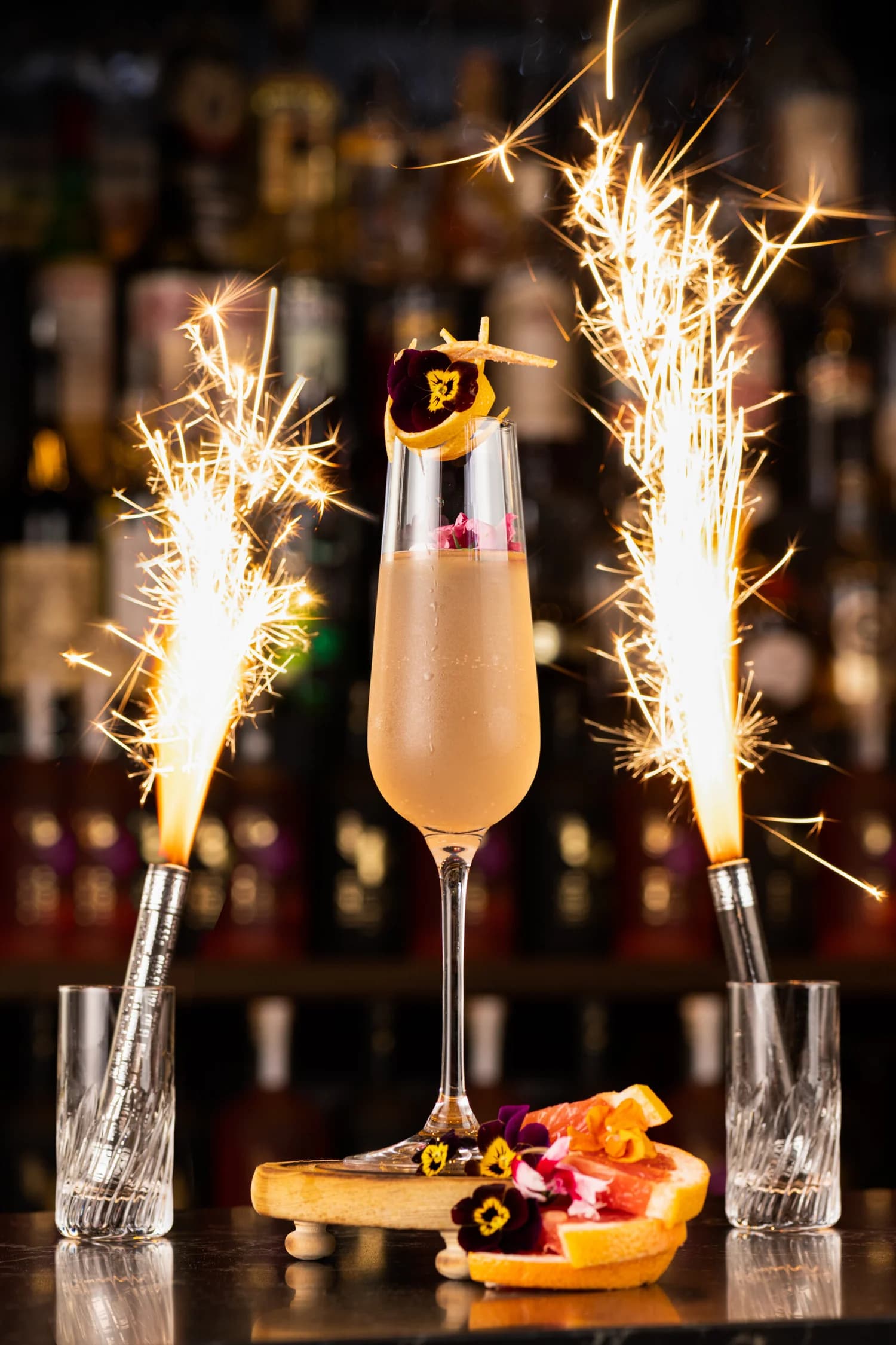 Premium drink photographed for menu and advertising use