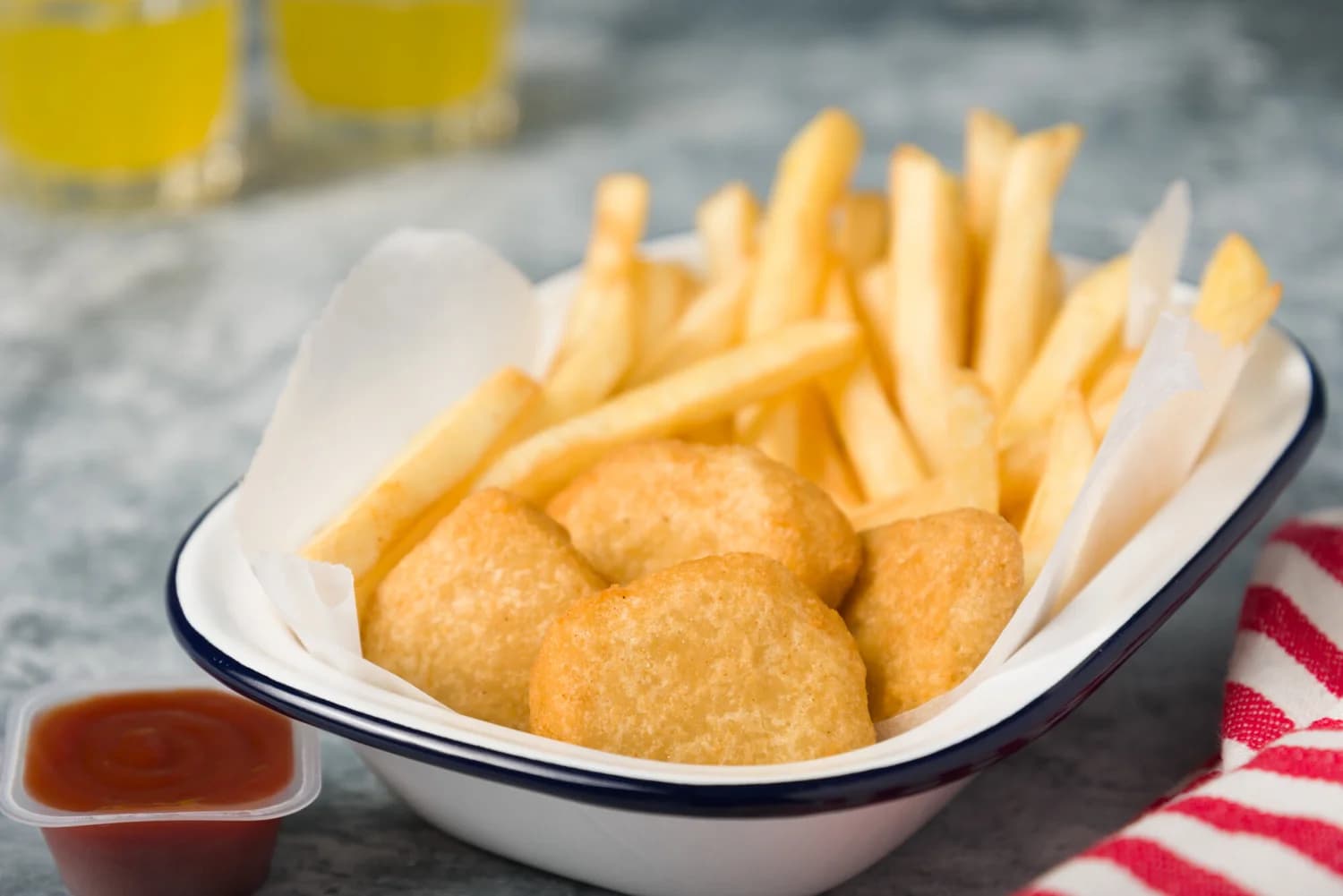 Appetising food photography styled for advertising