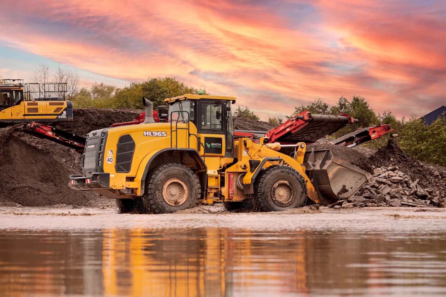 Heavy industrial machinery photographed for a North West manufacturer