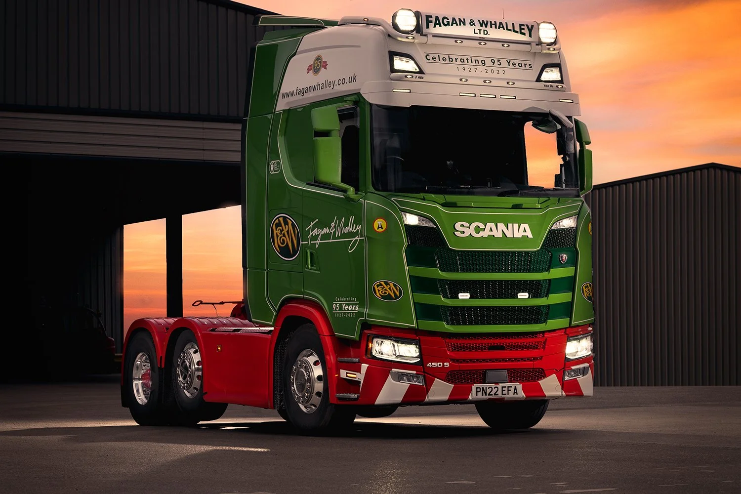 Commercial HGV fleet photography