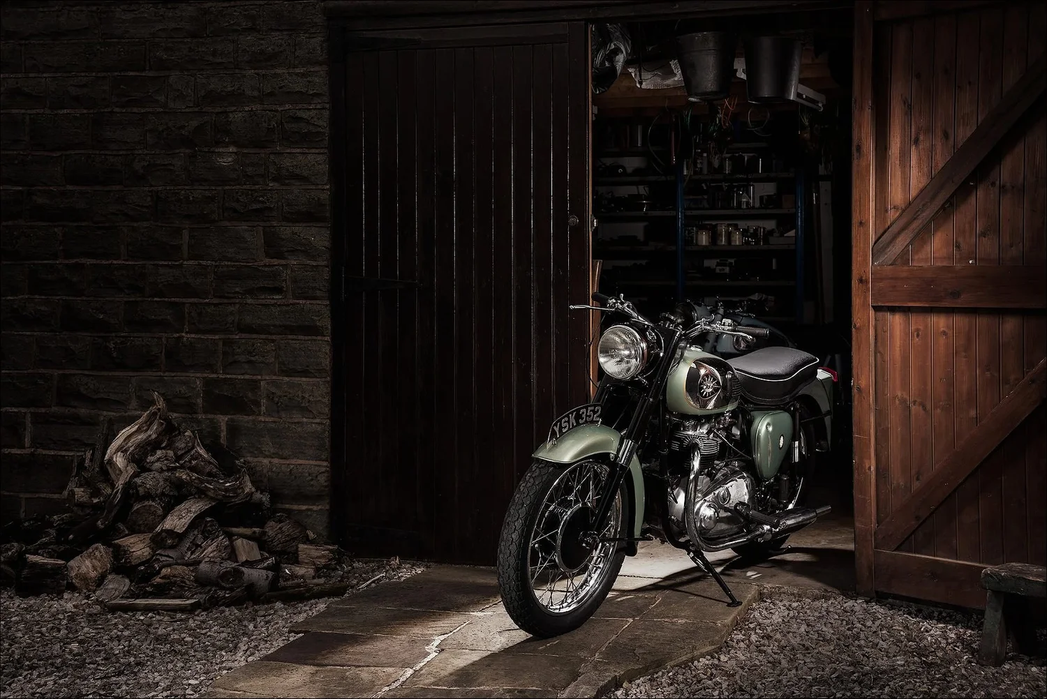 Vintage bsa motorcycle