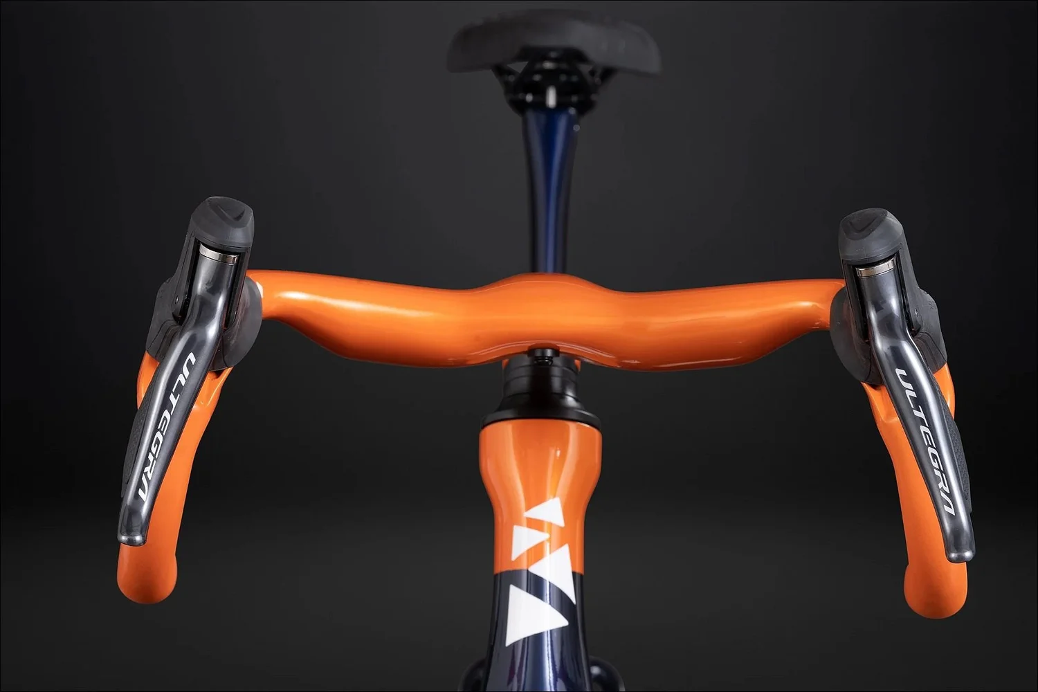 Orange integrated cockpit ultegra shifters ribble cycles