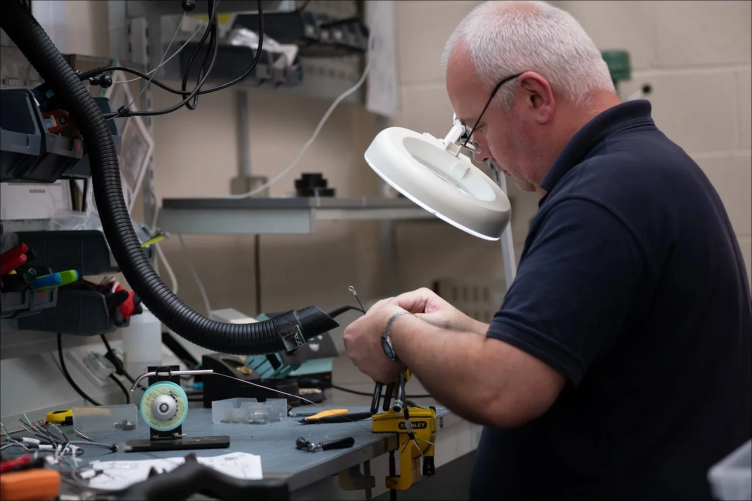 Illuminated wiring harness assembly manufacturing