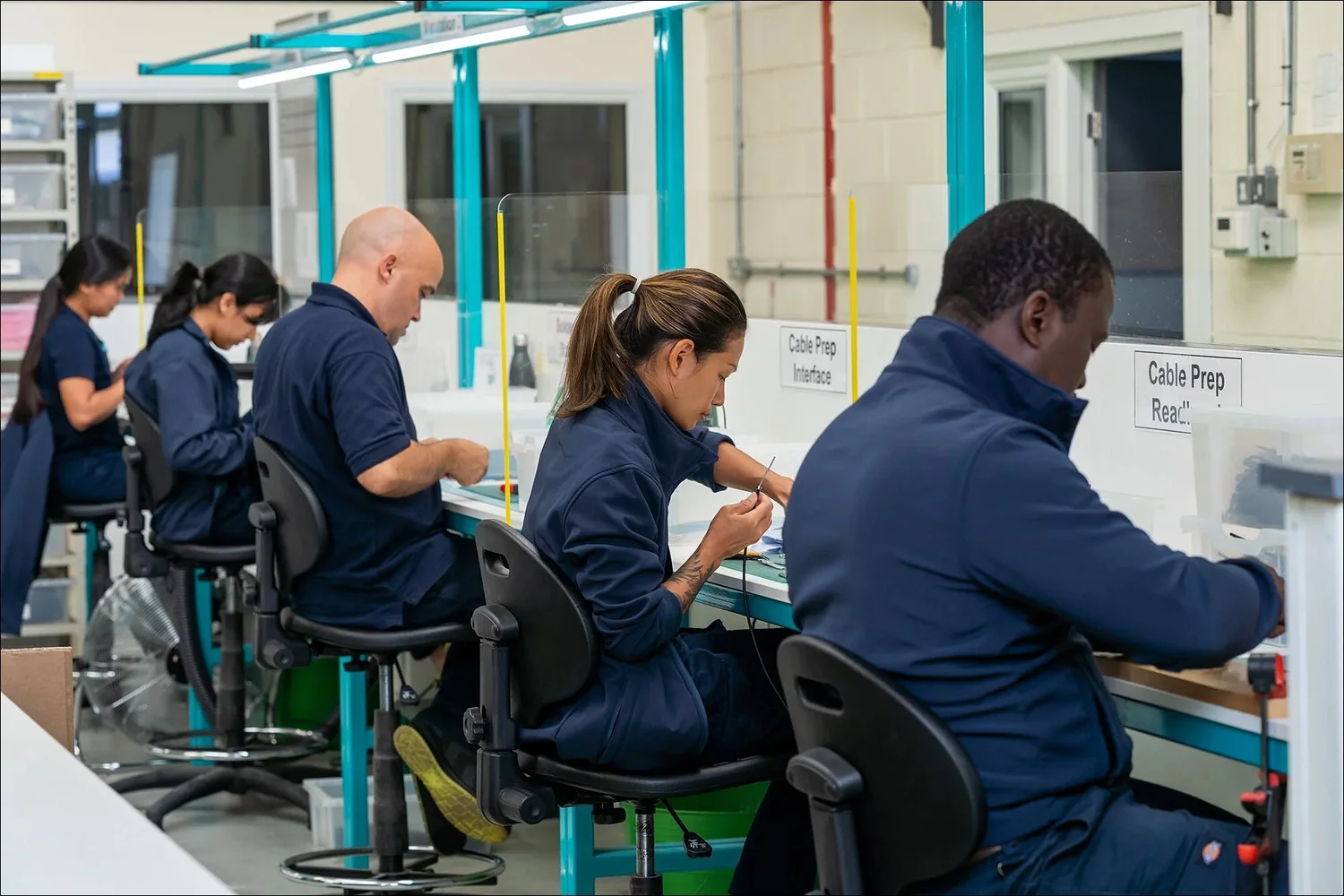 Electronic cable prep manufacturing